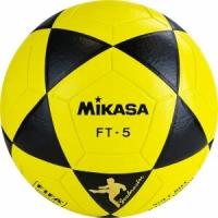 Мяч для футб. MIKASA FT5 FQ-BKY, р.5, FIFA Quality, ПУ, 32 пан, термосш, желто-черный