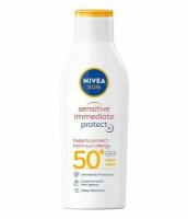 Солнцезащитный лосьон NIVEA SUN бестрая защита для чувствительной кожи SK50+ 200 мл (Из Финляндии)