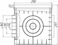 Дождеприемник PolyMax Basic 300х300х300 мм, пластик