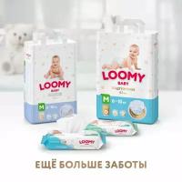 Ультратонкие подгузники Loomy Baby M, размер 3, 6-10 кг, 62 шт