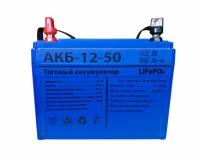 Надежный Аккумулятор LiFePO4 "АКБ-12-50", 12 В, 50 Ач, IP55