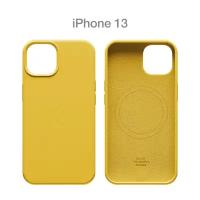 Силиконовый чехол COMMO Shield Case для iPhone 13 с поддержкой беспроводной зарядки, Commo Yellow