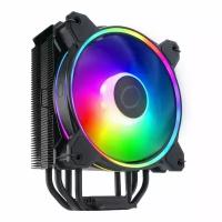 Кулер Cooler Master Hyper 212 Halo Black (LGA1700 support) 4HP,Halo2 12025 ARGB,Black Paint Heat Pipe,Black Cover,PWM,w/o controller