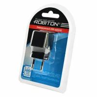 Блок питания USB ROBITON Charger5W, 14619, 1000 мА, 1 USB выход, черный