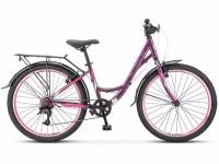 Подростковый велосипед Stels Miss 4300 V 24 V010, 14", фиолетовый/розовый, 2023