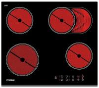 Встраиваемая варочная панель электрическая Hyundai HHE 6680 BG не индукционная