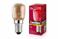 Лампа CAMELION T26 Е14 25Вт 180Лм 220В CAMELION 25/P/CL/E14 13649, накаливания, прозрачная, для холодильника, швейной машины, ночника