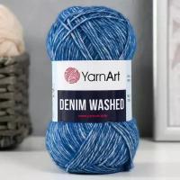 Пряжа для вязания YarnArt Denim Washed 30% акрил 70% хлопок 130м/50гр (922 синий)