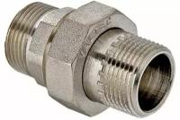 Соединитель с накидной гайкой (американка) прямой Valtec MM 1/2" (10/120) VTr.728.N.0004