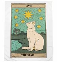 Гобелен настенный SILVARIE "Звезда", карта Таро с котом, 95х73 см
