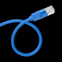 Патч корд метров голубой / интернет кабель UTP cat.6 RJ45 Vention Ethernet для свитч, ноутбука WiFi роутера арт. IBELH