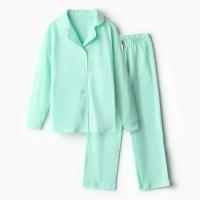 Пижама Minaku, размер 104, голубой, зеленый