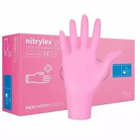 Нитриловые перчатки Mercator Nytrilex розовые (50) пар, Размер L