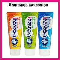 Kao Clear Clean Японская зубная паста с микрогранулами (апельсин + мята+ освежающая мята), 120 гр. x 3 шт