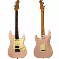 Электрогитара JET JS-400 R PK, Stratocaster, цвет розовый