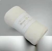 Простыня на резинке махровая с наволочками "Maison D'or" DUZ однотонная 1.5 спальный на матрас 100*200 крем