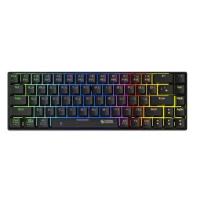 Клавиатура игровая Porodo Gaming 68Keys Mechanical Keyboard with Wired and Bluetooth Dual Version (PDX214-BK) Black