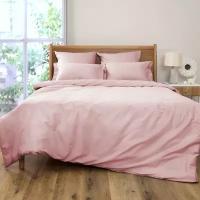 Постельное белье 2-спальное COZY HOME "Soft pink", сатин (хлопок), 50х70 - 2 шт., 70х70 - 2 шт., однотон, нежно-розовый