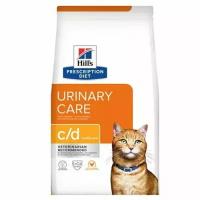 Hill's PD c/d Multicare Urinary Care Корм для кошек при профилактике мкб с курицей 8 кг