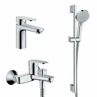 Комплект смесителей для ванной Hansgrohe Vernis Blend Chrome 100 Eco, хром