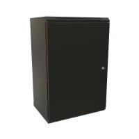 Шкаф коммутационный WRline (WR-TW-2266-SR-RAL9004) настенный 22U 600x600мм пер.дв.металл 2 бок.пан. напр