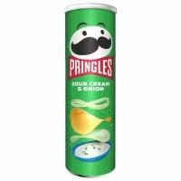 Картофельные чипсы Pringles Sour Cream & Onion, со вкусом сметаны и лука, 165 гр