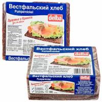 Хлеб Delba вестфальский, упаковка 2 шт по 500 грамм