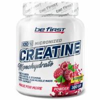 Микронизированный креатин Be First Creatine Micronized Powder (креатин моногидрат в банке) 300 г, Малина