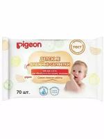 PIGEON Baby Салфетки 70шт влажные детские для рук и рта