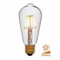 Светодиодная ретро-лампа SUN-LUMEN ST64 4W E27 2200K 400Lm 2C2 (Цвет-Золотой)