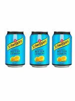 Газированный напиток Schweppes Bitter Lemon, 3 банки