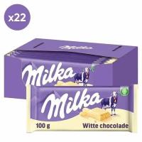 Белый шоколад Milka White Chocolate (Германия), 100 г (22 шт)