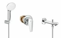 Набор для ванны Grohe BauEdge New BauContemporary, хром