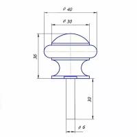 Упор дверной Apecs DS-0011-G золото