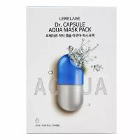 Lebelage Тканевая маска с морской водой / Dr. Capsule Aqua Mask Pack, 25 мл, 3 штуки