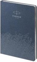 Parker P_1114005 Ежедневник недатированный, синий c нанесением logo parker