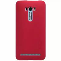 Накладка Nillkin Frosted Shield пластиковая для ASUS Zenfone Selfie ZD551KL Red (красная) + пленка