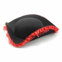 Шляпа "Треуголка" с красным кружевом, 60 см