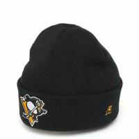 Шапка зимняя NHL Pittsburgh Penguins (подростковая) черная Atributika & Club 59377