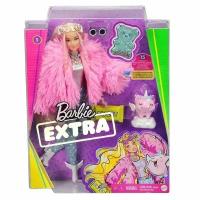 Barbie Кукла Extra N3 в розовой шубе GRN28-JA11 G1-19A