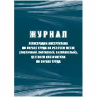 Журнал регистрации инструктажа по охране труда на рабочем месте КЖ 132Б Учитель-Канц 1645083 КЖ-132б