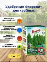Удобрение Флоровит (Florovit) для хвойных длительного действия 100 дней 1 кг, коробка