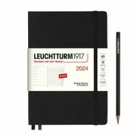 Еженедельник-блокнот Leuchtturm1917 - 2024г, A5, без расп, черный + блокнот A7