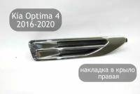 Накладка в крыло правая для Kia Optima 4 JF 2016-2020 (дорестайлинг и рестайлинг)