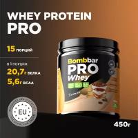 Bombbar Pro Whey Protein Протеиновый коктейль без сахара "Тирамису", 450 гр