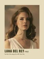 Плакат, постер на бумаге Lana Del Rey-1985/Лана Дель Рей/музыкальные/поп исполнитель/артист/поп-звезда/группа. Размер 21 х 30 см