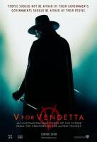 Плакат, постер на бумаге V значит Вендетта (V for Vendetta, 2006г). Размер 42 на 60 см