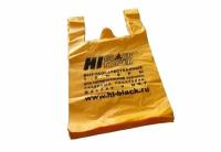 Пакет-майка Hi-Black, ПНД, цвет-желтый, 380x600 мм в упаковке 100 шт