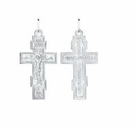 Крестик SOKOLOV крест из серебра 94120030, серебро, 925 проба, родирование