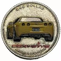 Палау 1 доллар 2008 г. (100-летие General Motors - Chevrolet Corvette Z06, вид сзади)